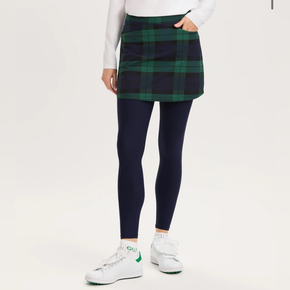 Renwick Tartan Pullover Navy & Blackwatch Skirted Legging Set - Picture 3 of 7